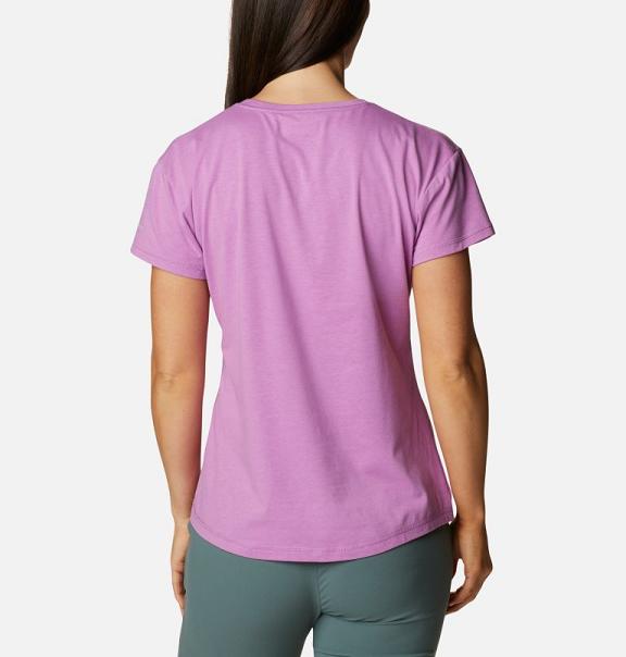 Columbia Sun Trek T-Shirt Pink For Women's NZ97302 New Zealand